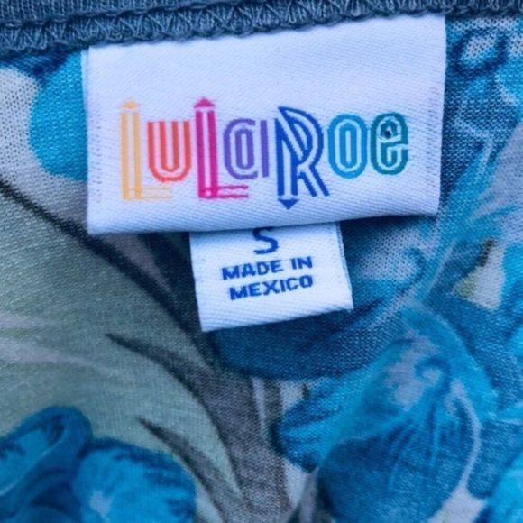 LuLaRoe Hawaiian Floral Randy Baseball Tee - Picture 7 of 7